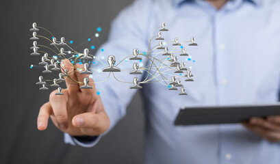 team hierarchy connection group digital