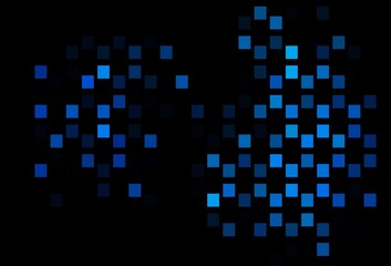 Dark BLUE vector template with square style.