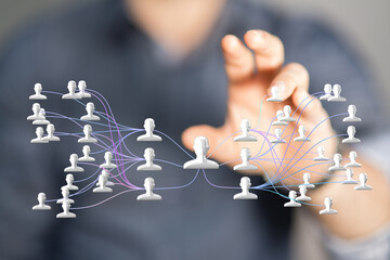 team hierarchy connection group digital