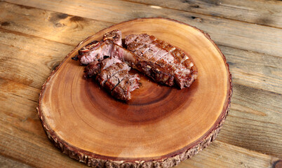 T Bone or Porterhouse. Special cut of the ox. Traditional BBQ