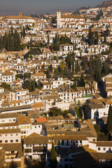 Fototapeta premium Alhambra, UNESCO World Heritage Site. Granada City. Andalusia, Southern Spain Europe