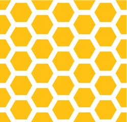 Vector illustration of the honeycomb pattern