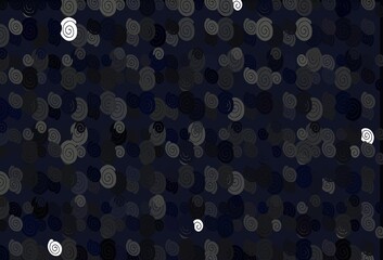 Light Black vector background with abstract lines.