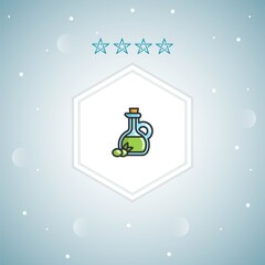 olive oil vector icons moderns