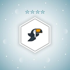toucan vector icons modern
