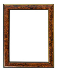 Wooden frame with clipping path.
