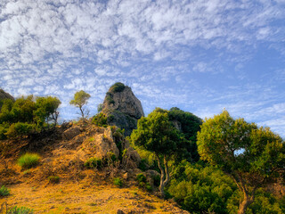 Panorama of the mountains of the Aspromonte National Park.