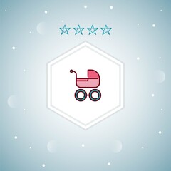 pram vector icons moderns
