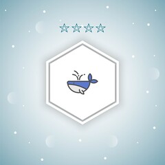 whale vector icons modern
