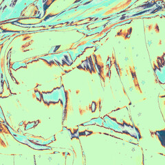 Blue Artistic Texture. Pastel Cotton Banner. Green Stylish Decor. Red Textured Poster. Brown Textile Background. Painting Shawl. Azure Messy Banner. Abstract Print.