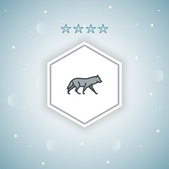 wolf vector icons modern