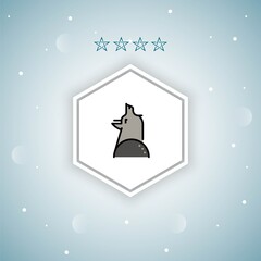 wolf_  vector icons modern