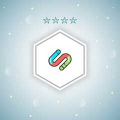 worm vector icons modern