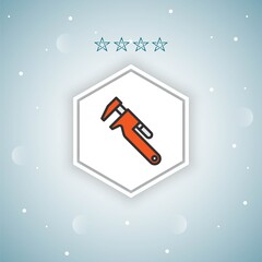 wrench   vector icons modern