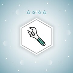 wrench   vector icons modern