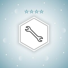 wrench   vector icons modern
