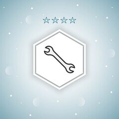wrench   vector icons modern