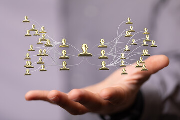 hierarchy connection team group digital
