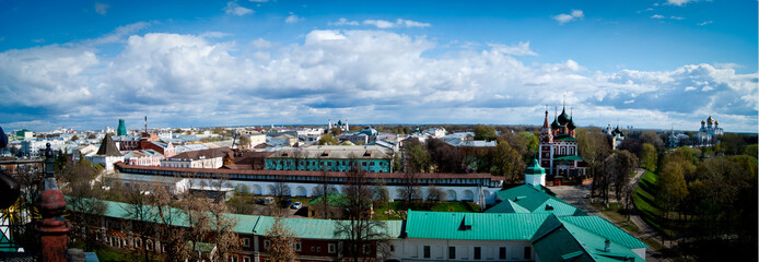 panorama of Yaroslavl in summer