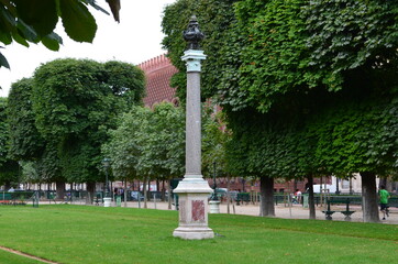 statue of a person in the park