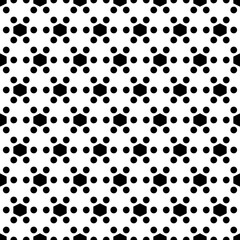 Seamless pattern. Hexagons, circles ornament. Polygons, figures background. Simple shapes wallpaper. Geometrical backdrop. Digital paper, web designing, textile print