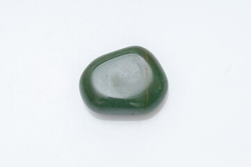 Natural stone aventurine on a white background