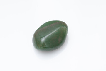 Natural stone aventurine on a white background