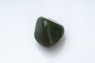 Natural stone aventurine on a white background