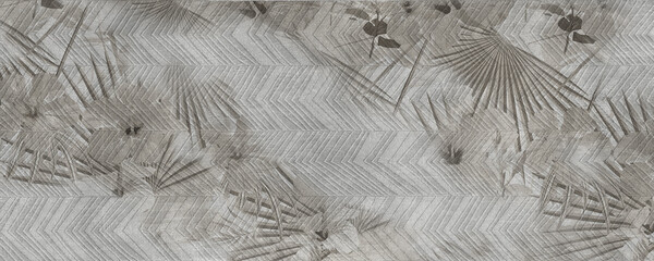 patterned background with zigzag texture on light cement floor