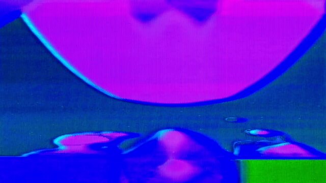 Analog Video Colors Shapes Signal Feedback Abstract Background