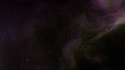 Fototapeta premium nebula gas cloud in deep outer space, Science fiction illustrarion, colorful space background with stars 3d render 