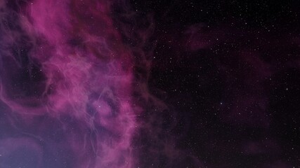 nebula gas cloud in deep outer space, Science fiction illustrarion, colorful space background with stars 3d render
