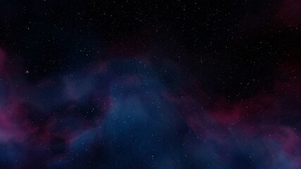 nebula gas cloud in deep outer space, Science fiction illustrarion, colorful space background with stars 3d render

