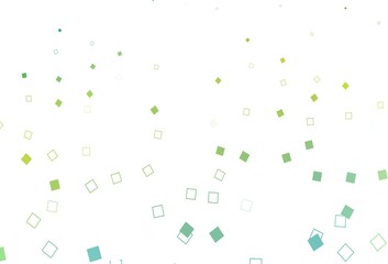 Light Green, Yellow vector pattern with crystals, rectangles.