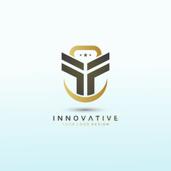 Letter T vector logo design with dumbbell icon, Fitness Logo Images, Stock Photos & Vectors