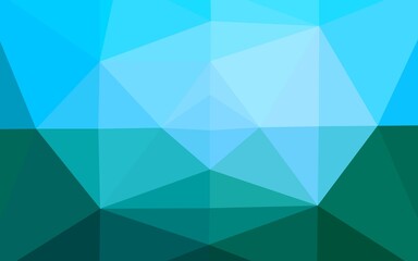 Light BLUE vector low poly layout.