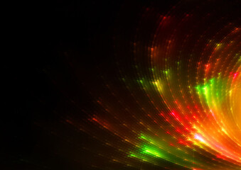 Fototapeta na wymiar fractal Christmas theme colorful burst background texture
