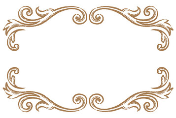 ビンテージ、アンティークな装飾フレーム。ベクター素材