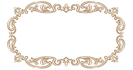ビンテージ、アンティークな装飾フレーム。ベクター素材