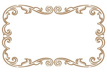 ビンテージ、アンティークな装飾フレーム。ベクター素材