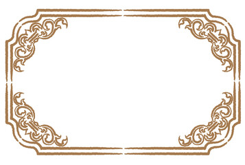 ビンテージ、アンティークな装飾フレーム。ベクター素材