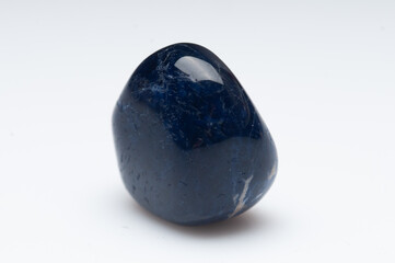 Natural sodalite on white background