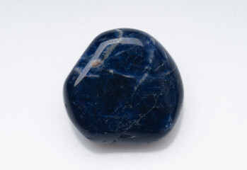Natural sodalite on white background