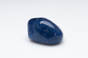 Natural sodalite on white background