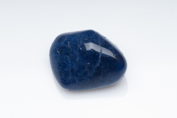 Natural sodalite on white background