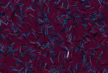 Dark multicolor, rainbow vector pattern with narrow lines.