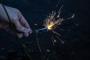 fireworks in the sky