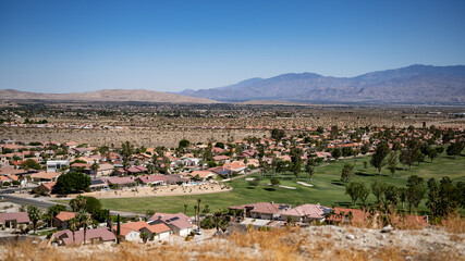 Valley view from a hill
