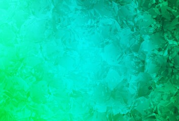 Light Green vector abstract backdrop with roses, flowers.