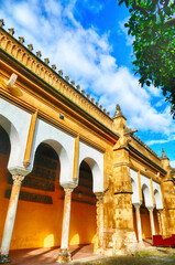 Collonaded arcade of the interior courtyard of the Mosque  Cathedra
